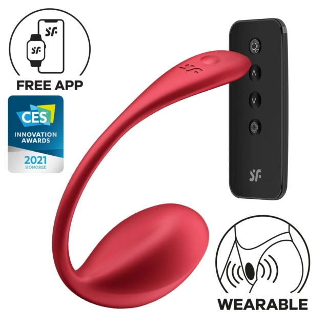 Jajeczko wibrujące Shiny Petal red Connect App Satisfyer | 100% ORYGINAŁ| DYSKRETNA PRZESYŁKA
